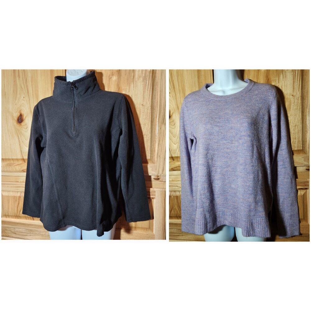 Old Navy Women’s Medium Tops – Fleece + Sweater Knit Bundle